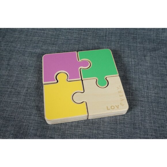 Lovevery Chunky Wooden Jigsaw Puzzle From “The Companion” Play Kit 22-24 months - Picture 1 of 3